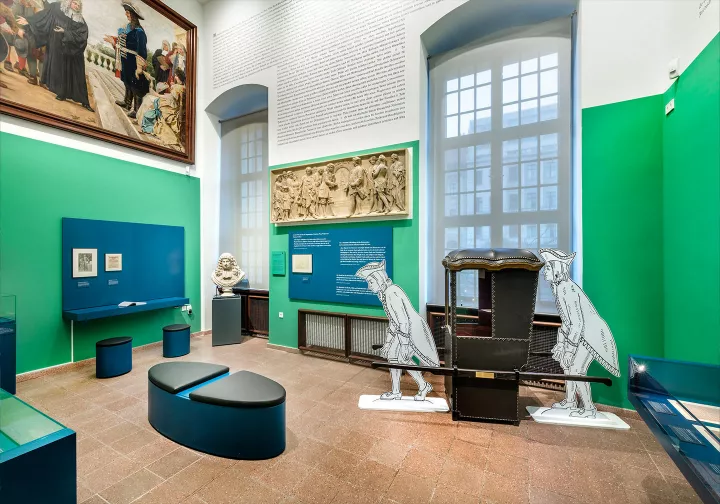 Einblick in die Ausstellung des Hugenottenmuseum im Französischen Dom