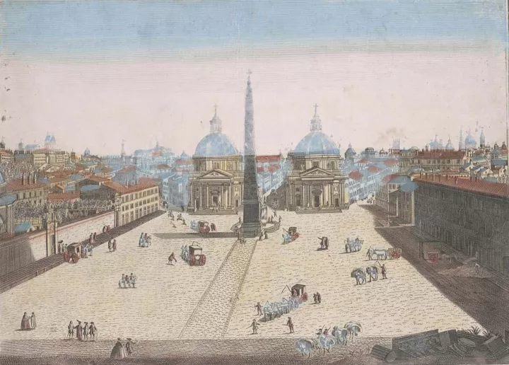 Painted picture of Gendarmenmarkt in the earlier years
